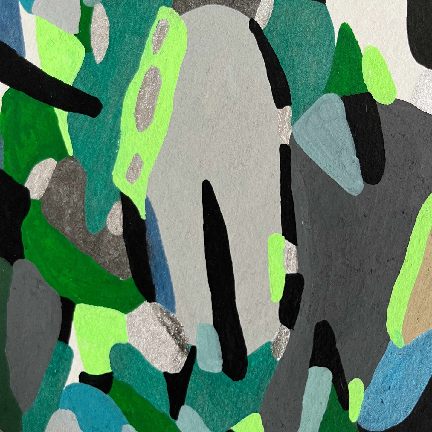 Green Gray - Sunny on paper