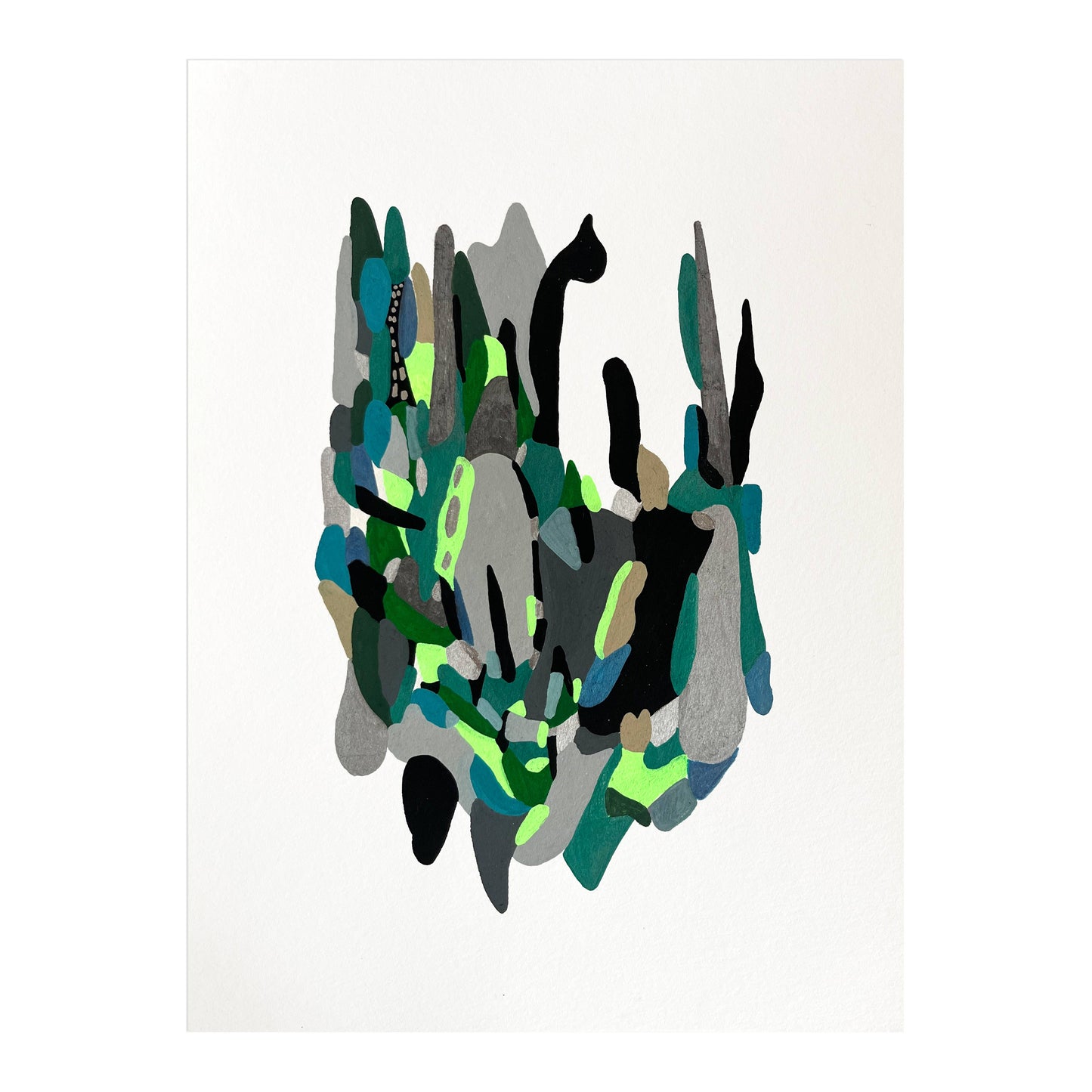 Green Gray - Sunny on paper