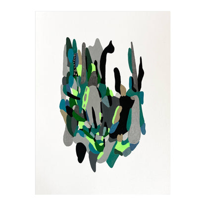 Green Gray - Sunny on paper
